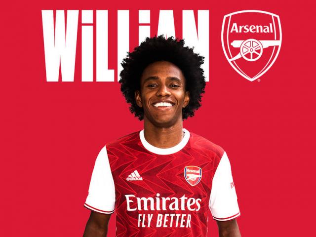 ”Bom tấn” đầu tiên của Ngoại hạng Anh: Willian chính thức sang Arsenal