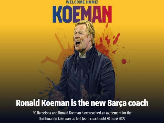 NÓNG: HLV Ronald Koeman chính thức dẫn dắt Barca - Messi