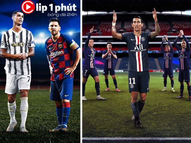 PSG bay cao mơ mua được Ronaldo - Messi,  ”người cũ” MU khuynh đảo cúp C1 (Clip 1 phút Bóng đá 24H)