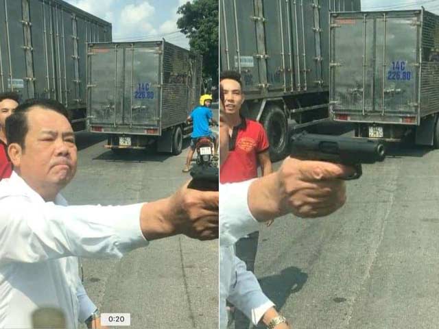 Người đàn ông cầm súng dọa tài xế xe tải ở Bắc Ninh là ai?