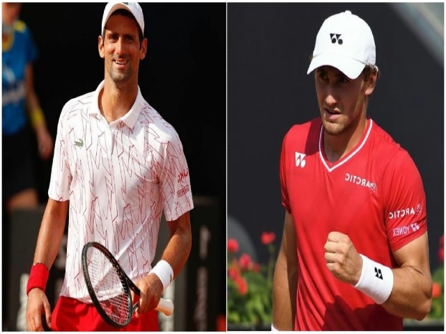 Video tennis Djokovic - Ruud: Set 1 cân não, đẳng cấp thượng thừa (Bán kết Rome Masters)