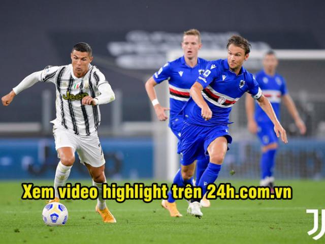Video highlight trận Juventus - Sampdoria: Đại tiệc khai hội, Ronaldo vỡ òa phút cuối
