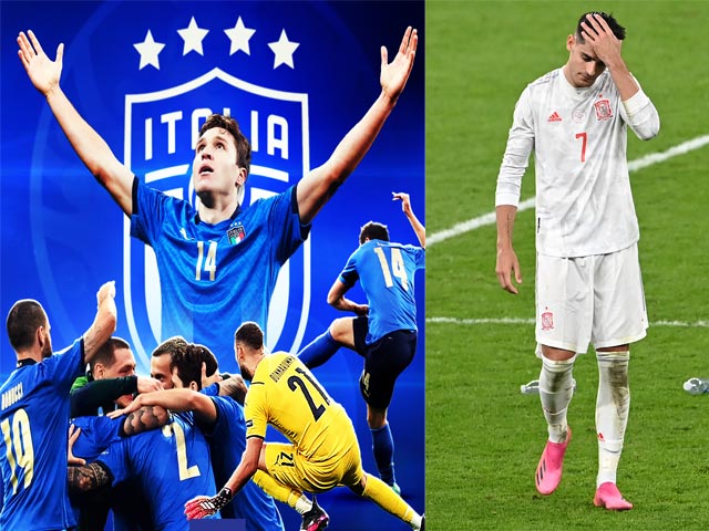 Nghẹt thở Italia thắng may mắn, Tây Ban Nha gây tranh cãi đá penalty (Clip 1 phút Bóng đá 24H)
