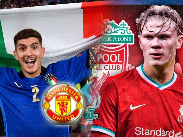 MU nhắm siêu hậu vệ vô địch EURO, Liverpool ủ mưu cuỗm Haaland năm 2022 (Clip 1 phút bóng đá 24H)
