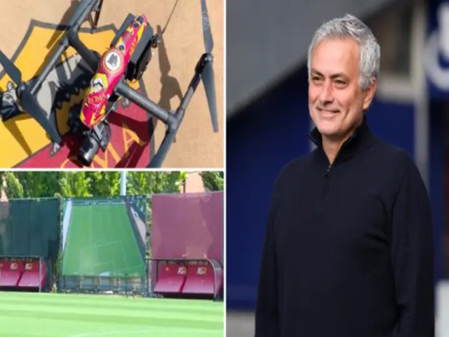 Mourinho cực dị tại AS Roma: Dùng ”camera bay” soi học trò tập luyện