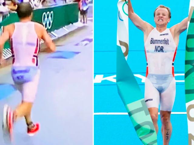 ”Hết hồn” thi Olympic: VĐV mặc quần áo xuyên thấu giành HCV 3 môn phối hợp