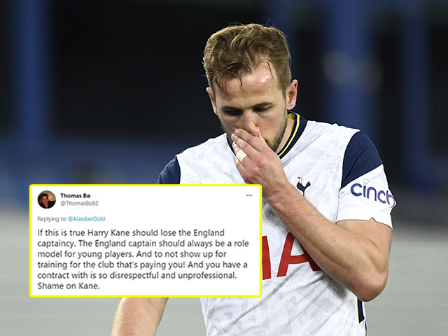 Sốc Harry Kane nổi loạn bỏ tập đòi sang Man City, fan Tottenham phẫn nộ