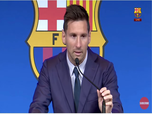 Trực tiếp họp báo Messi công bố chia tay Barcelona: Messi tiết lộ về tương lai