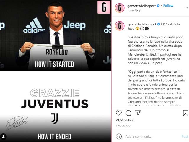 Ronaldo lên tiếng sau khi trở lại MU, bị “bóc phốt” ở tâm thư chia tay Juventus