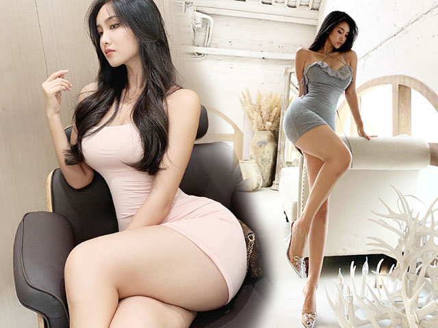 Hot girl phòng gym sở hữu vẻ đẹp mê hoặc cùng vòng ba hơn 1 mét