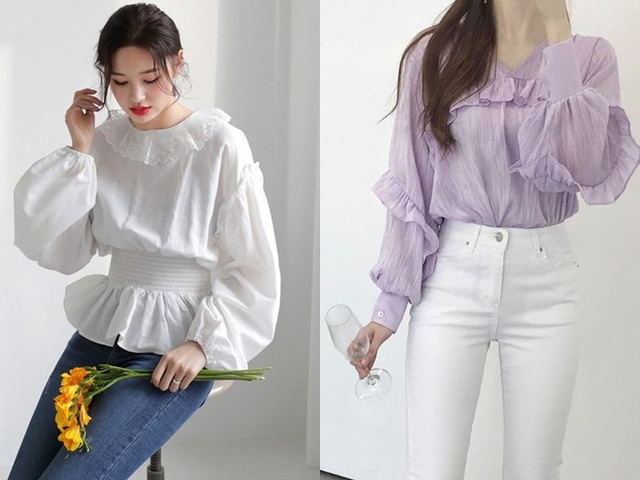 Xu hướng sơ mi tay bồng kiêu kỳ và sang chảnh cho quý cô