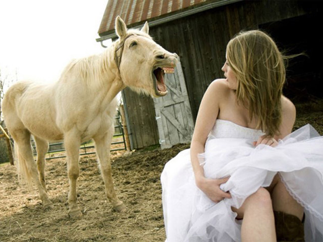 Khi chụp ảnh cưới ra ảnh cười khiến thiên hạ cũng phải ngả nghiêng