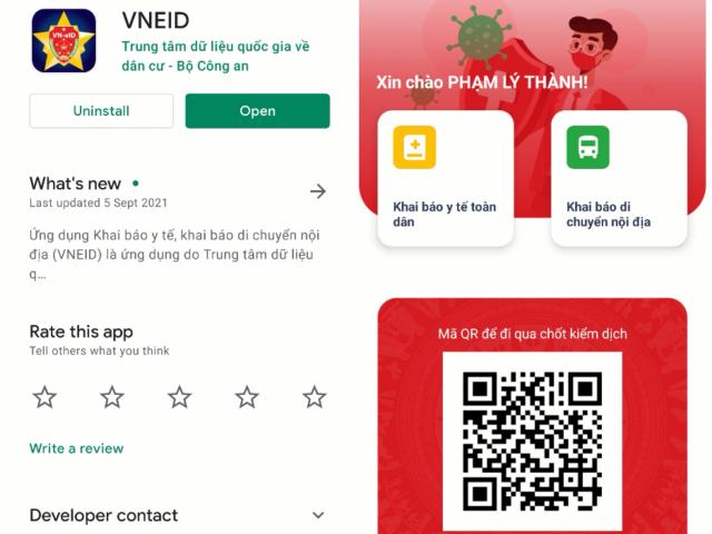 Cách dùng app ”tất cả trong một” VNEID để khai báo y tế và di chuyển nội địa
