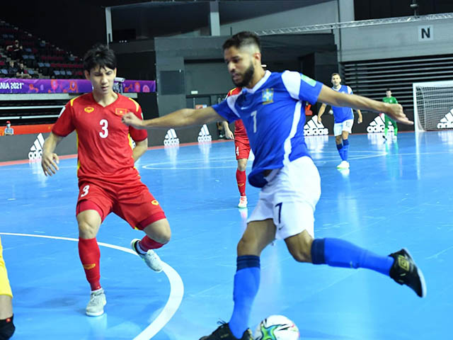 Futsal Việt Nam thua Brazil 1-9 ở World Cup: ”Không thể kèm được họ”