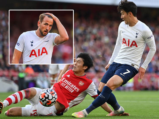 Tottenham đá như chấp người trước Arsenal vì Kane, Son Heung Min không cứu nổi