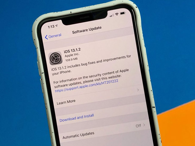 iOS 13.1.1 vừa ra mắt, Apple đã vội vã phát hành iOS 13.1.2