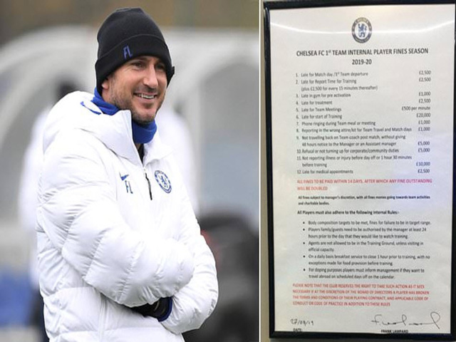 Lộ bí quyết thăng hoa của Chelsea: ”Bộ luật Lampard”, phạt tiền cực nặng