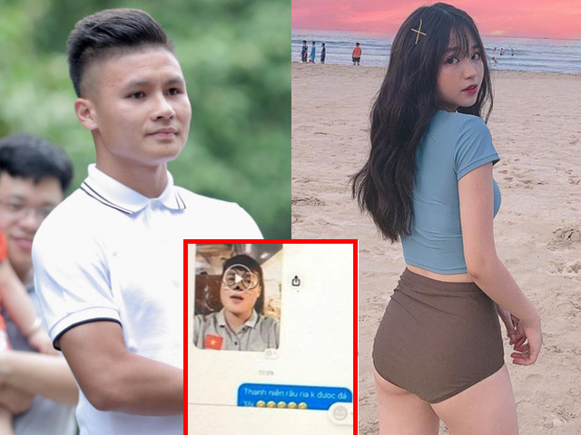 Quang Hải lộ tin nhắn tình cảm với hot girl sexy cao 1m52?