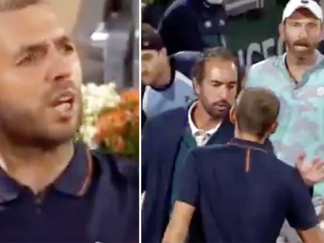 Roland Garros lại rung chuyển vì ”pha bóng ma”: Quý ông nổi điên