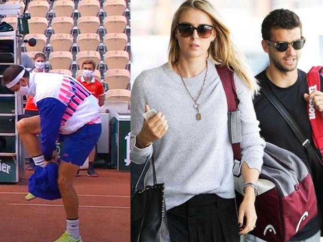 Dimitrov xấu hổ ở Roland Garros: Không cởi được quần, bị hỏi về Sharapova
