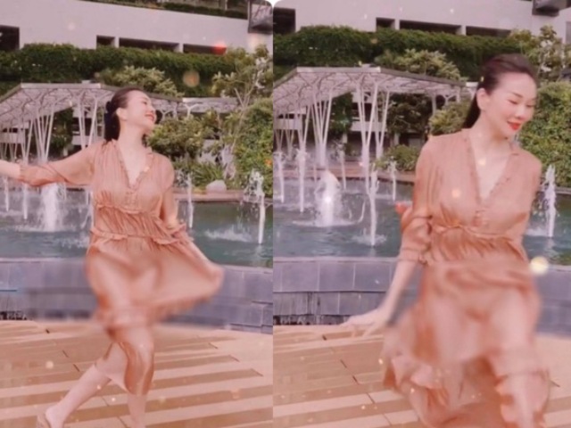Mỹ nữ chân dài nhất showbiz Việt là ”nạn nhân mới” của váy lụa dính người giống Midu
