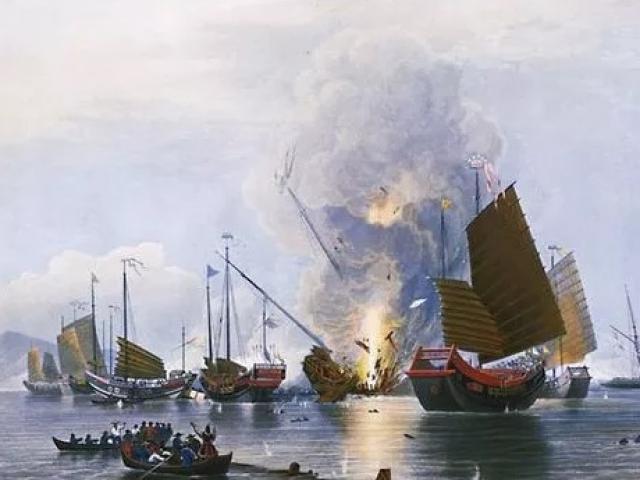 Trận hải quân Anh hủy diệt hạm đội tàu Trung Quốc trong một buổi chiều