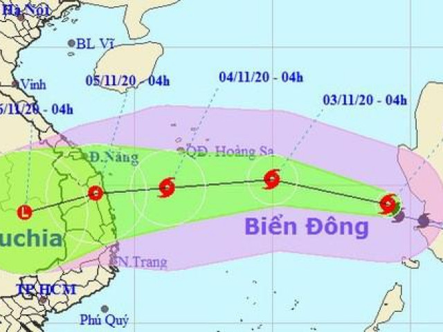 Bão Goni vào Biển Đông trở thành cơn bão số 10, hướng vào Đà Nẵng - Phú Yên