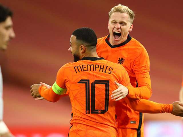 Van de Beek sút 2 lần ghi 2 bàn cho Hà Lan: Fan MU ví như Thomas Muller