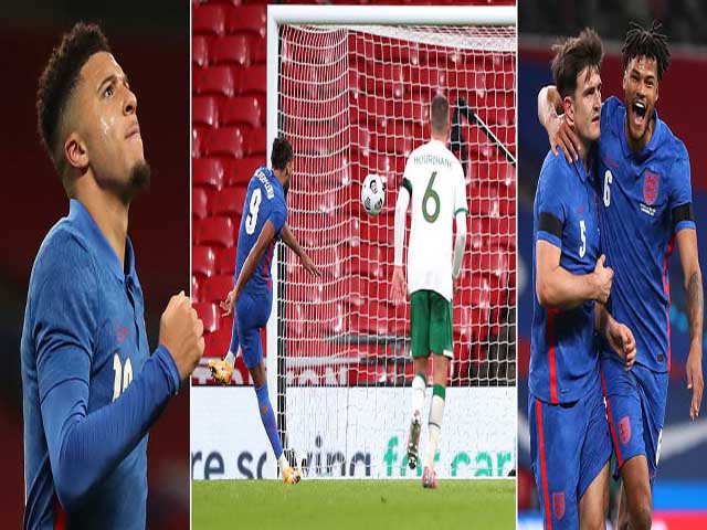 Video highlight trận Anh - CH Ireland: Maguire mở điểm, ấn định bằng penalty