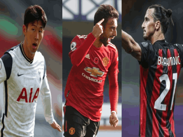 Bóng đá châu Âu khốc liệt: Son Heung Min, Fernandes hay Ibrahimovic đỉnh nhất?