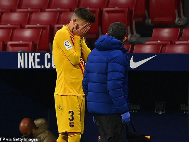Chủ tịch Barca tương lai - Pique khóc vì chấn thương, nguy cơ nghỉ 6 tháng
