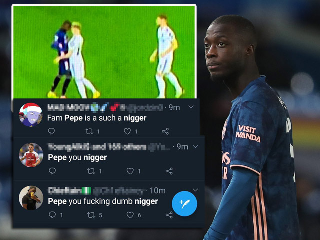Phẫn nộ Pepe của Arsenal húc đầu như Zidane, fan ”cuồng” xúc phạm thậm tệ