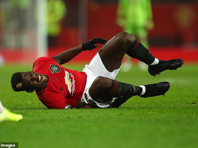 MU ”tái mặt” vì Pogba chấn thương nặng: Có kịp trở lại đấu PSG?