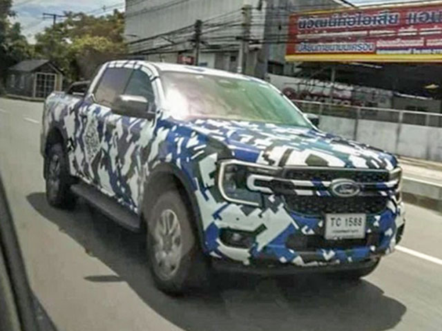 Ford Ranger thế hệ mới lộ thêm ảnh cản trước cực ngầu 