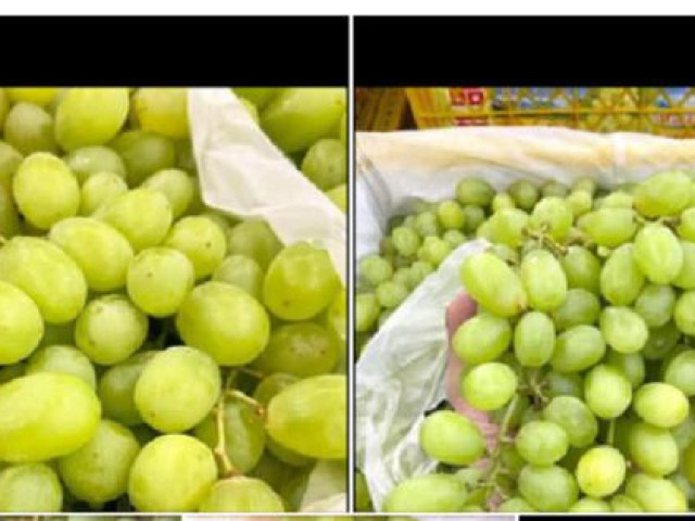 Nho Trung Quốc ''làm mưa, làm gió'' thị trường chợ hoa quả online, chị em tấp nập mua về phơi khô nguyên cành