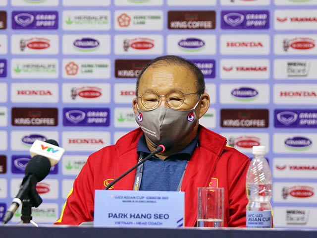 HLV Park Hang Seo tiếc vì U23 Việt Nam chỉ thắng U23 Myanmar 1-0