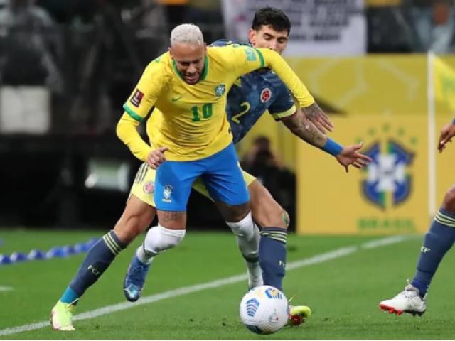 Video bóng đá Brazil - Colombia: Neymar gặp khó, khung thành rung chuyển (Vòng loại World Cup)