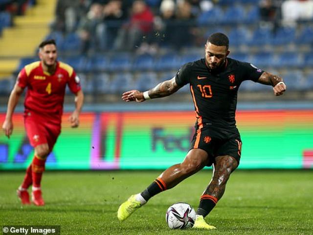 Video bóng đá Montenegro - Hà Lan: Cú đúp Depay, 4 phút gây hụt hẫng (Vòng loại World Cup)