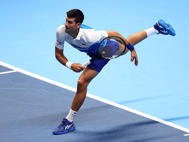 Video tennis Djokovic - Rublev: Hóa giải ”hiện tượng”, vé vàng bán kết (ATP Finals)