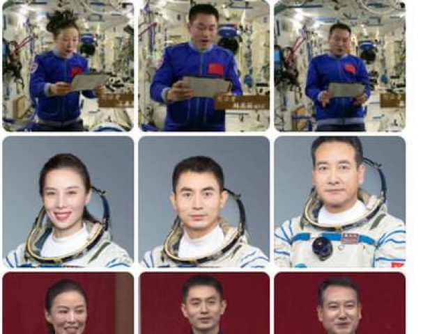 Tròn 1 tháng phi hành đoàn Trung Quốc sống trên trạm vũ trụ, mặt sưng húp