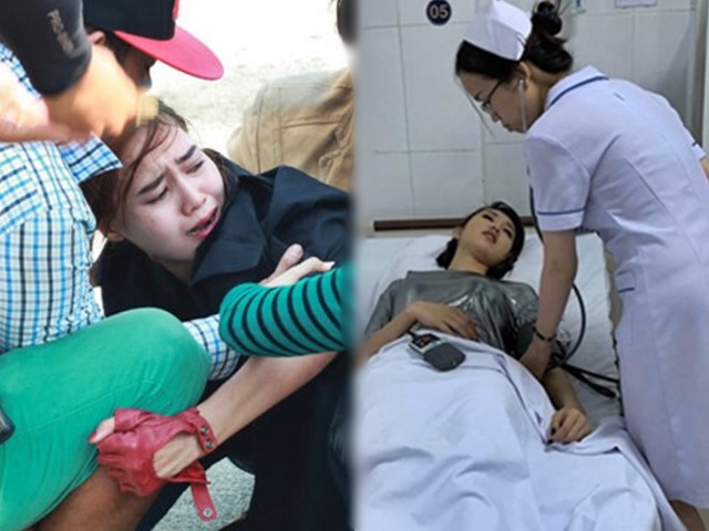 Lan Ngọc gặp chấn thương, Thúy Ngân phải nhập viện sau tai nạn trên phim trường