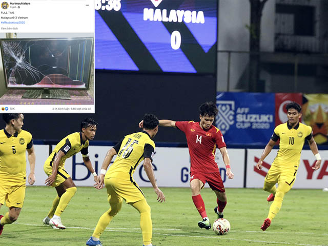 CĐV Malaysia muốn khóc, đập tivi khi đội nhà thua đậm ĐT Việt Nam