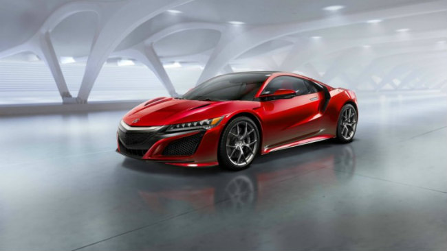 1. 2016 Acura NSX: NSX là một siêu xe lai mới, sử dụng động cơ tăng áp kép V6, dung tích 3.5 lít, kết hợp cùng các mô-tơ điện cho tổng công suất ít nhất là 550 mã lực. Với sức mạnh này, Acura tự tin NSX sẽ là đối thủ đáng gờm của Ferrari 458 Italia.