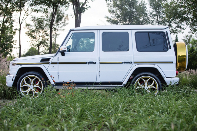 Chiếc G63 AMG sở hữu ngoại thất trắng muốt