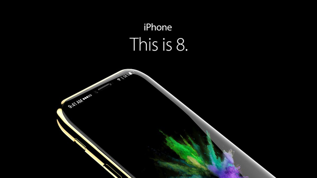 iPhone 8 concept này có màn hình AMOLED cong tràn cạnh, các góc bo tròn nhẹ, khung máy bằng thép không dỉ, và mặt sau cũng phủ kính nhìn rất sang trọng.