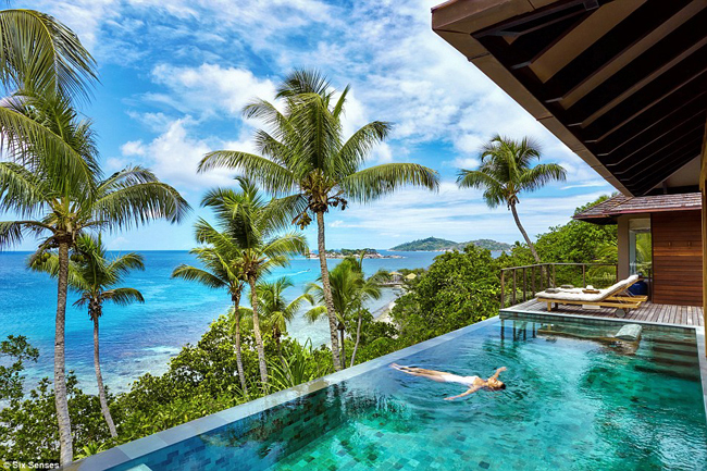 6. Six Senses Zil Pasyon, Seychelles: Six Senses Zil Pasyon nằm tại Félicité là một hòn đảo tư nhân vừa mới được mở cửa gần đây.