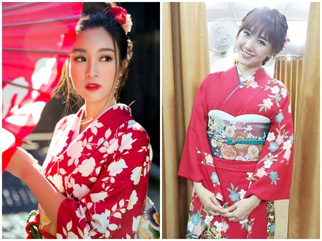 HH Mỹ Linh, Hari Won diện kimono đẹp tựa gái Nhật