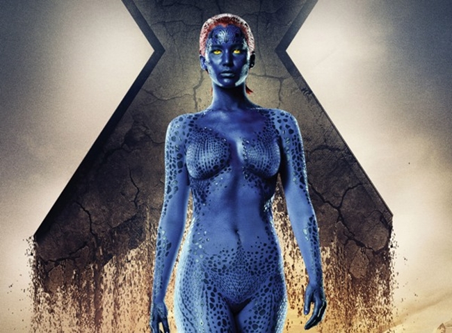 Jennifer Lawrence có tạo hình vô cùng ấn tượng trong “X- Men: Apocalypse”.