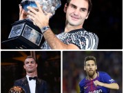 Bóng đá - Tennis 24/7: Federer thắng ngoạn mục Ronaldo – Messi, hay nhất 2017