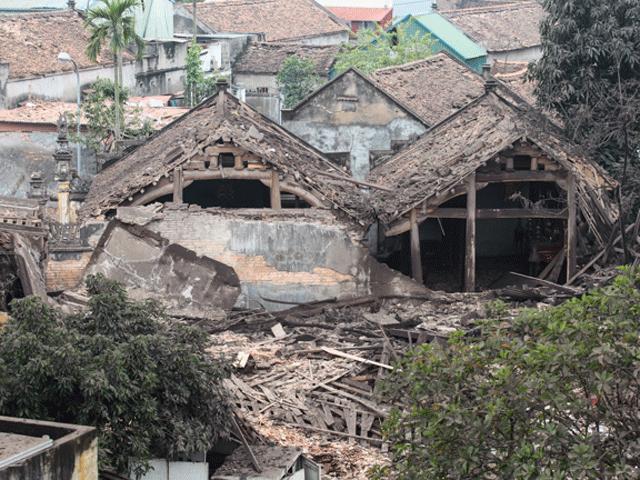 Nhiều ngôi nhà bị đánh sập sau vụ nổ ở Bắc Ninh